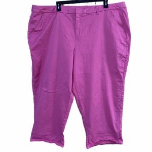 Lane Bryant Barbie Pink Crop Pants Chinos (24)